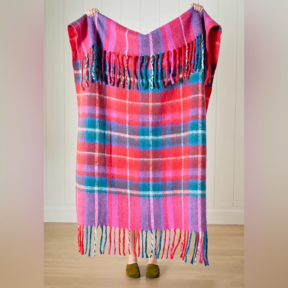 Anthropolgie Tartan Wool Plaid Throw